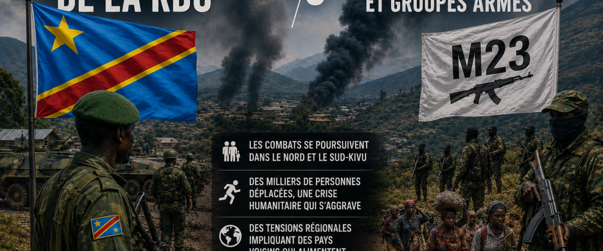 Le conflit en République démocratique du Congo s’intensifie avec les combats contre le M23 et d’autres groupes armés
