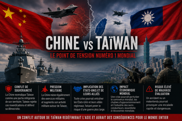 Les tensions entre la Chine et Taïwan demeurent le point de friction le plus dangereux d’Asie